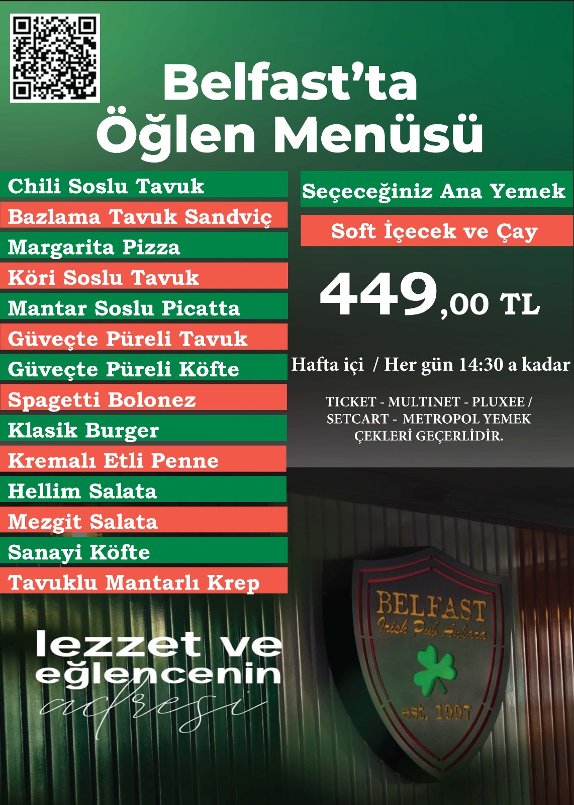 ÖĞLE YEĞMEĞİ MENÜSÜ